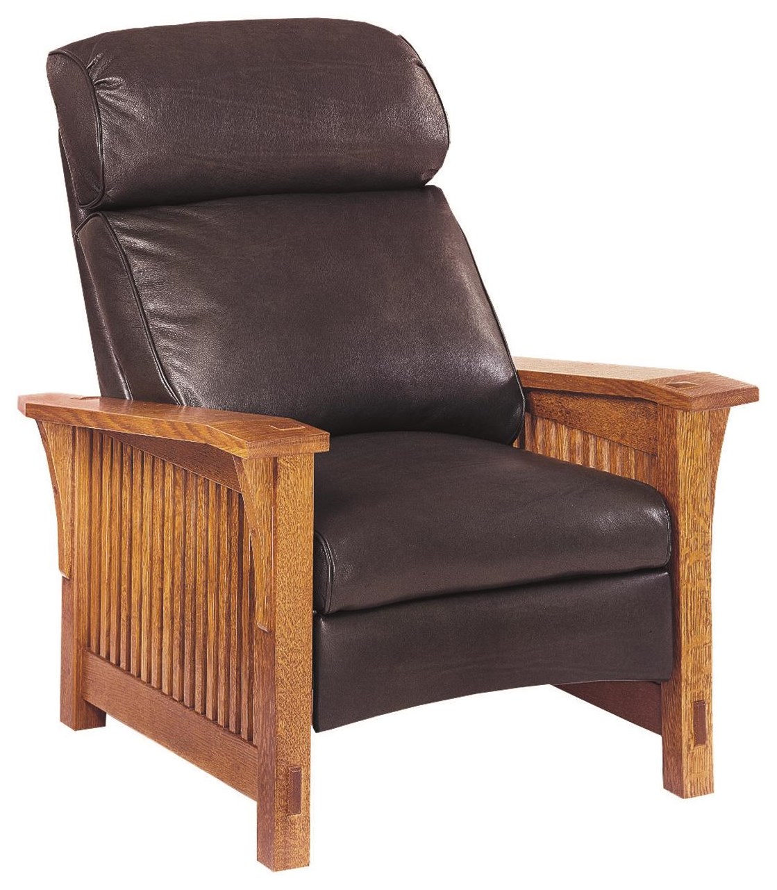 Mission style sales recliner chair